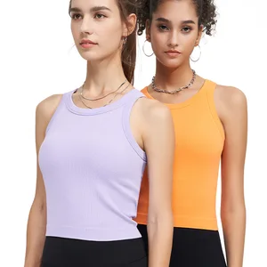 Women's Summer Shockproof Sports Vest High Support for Sports Running Fitness Yoga tank Top