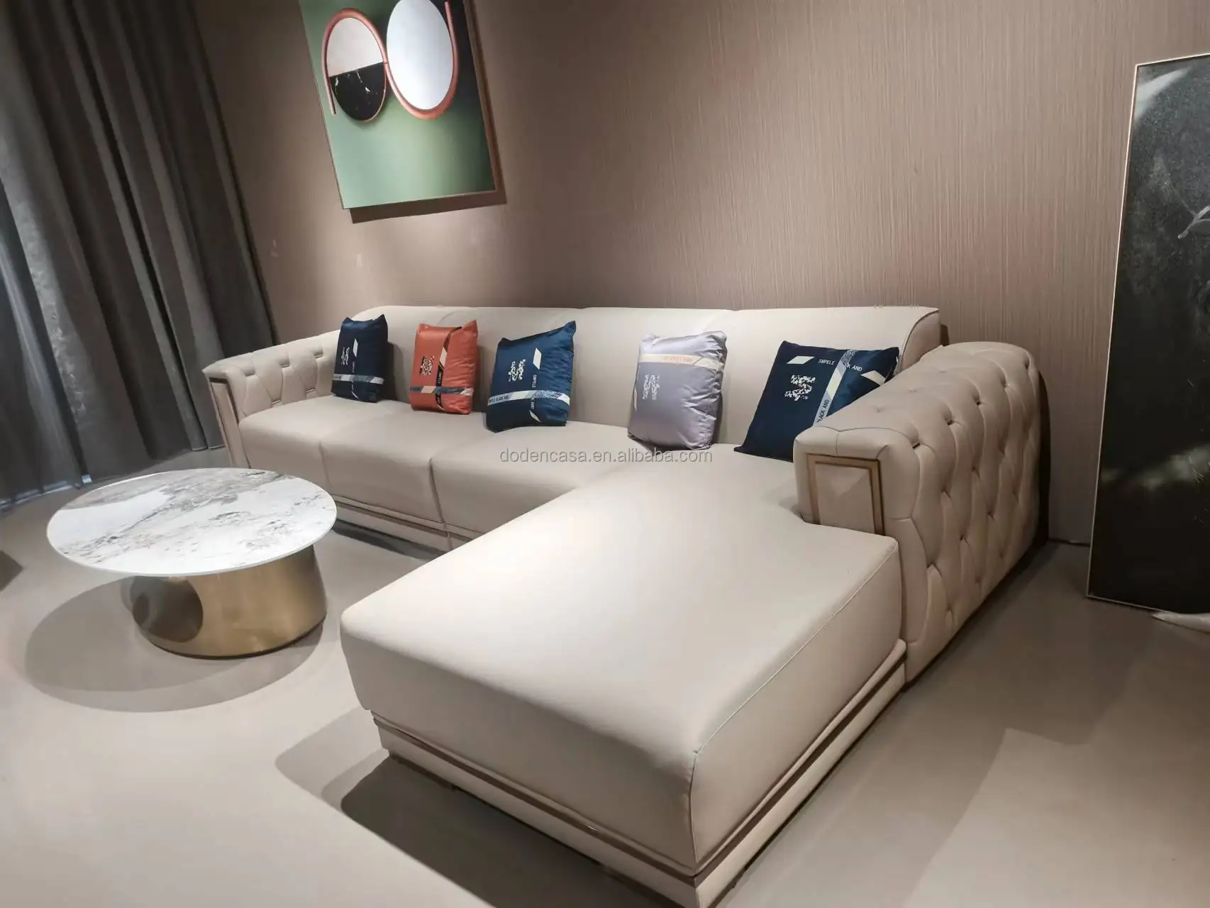 High Quality Living Room Leather Sofa Sofa 3+2+1 Seat New Design Sofa