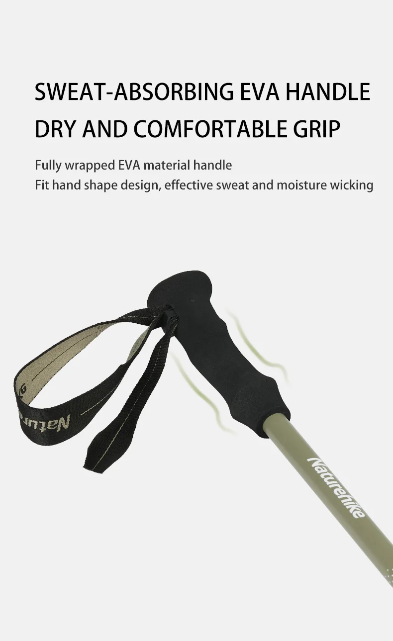 Naturehike 3 Node Outer Locked Trekking Pole Carbon Fiber Telescopic Trekking Pole Buy