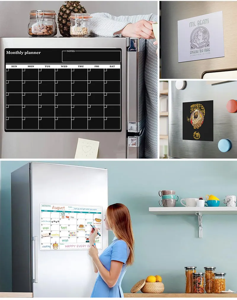 Custom Printing Postcard Refrigerator Sticker Words