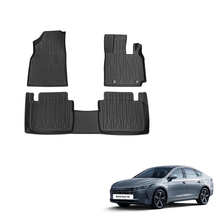 For BYD Destroyer 05 Chazor Seal 5 King Floor Mat RHD TPE Rubber Waterproof Car Interior Mat Accessories