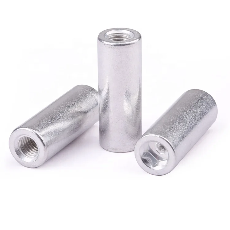 Non-standard customization internal thread nut sleeve 6063 aluminium passivation for electronics