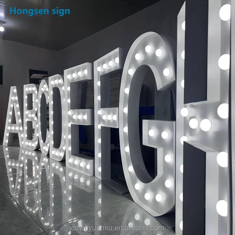 Hongsen Wholesale Led Marquee Numbers Large Light Up Numbers 3 Ft ...