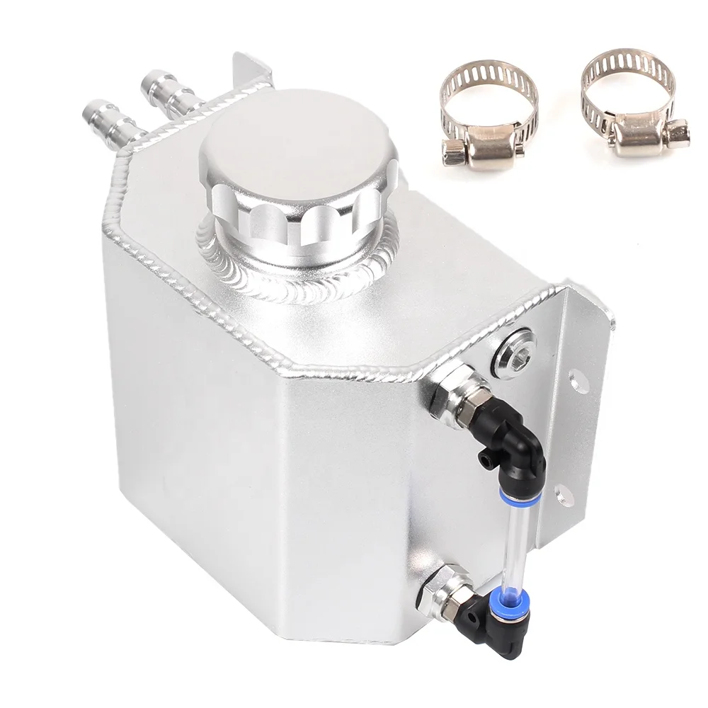 Universal 1l Aluminum Fuel Surge Oil Tanks Oil Tank Engine Oil Catch