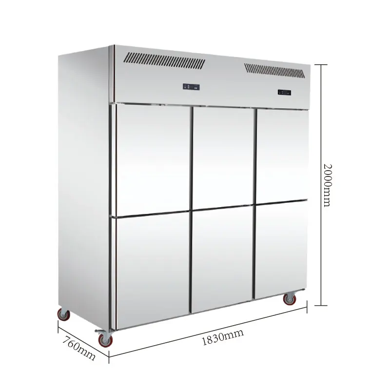 Refrigerador Industrial de 6 puertas