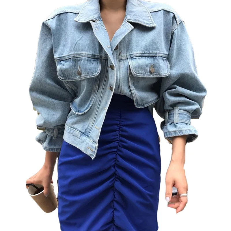 2020 Nuevo Europeo Y Americano De Mujeres Ropa Botón De Encaje Decorativo  Denim Chaqueta De Otoño - Buy 2020 Nueva Ropa De Mujer Europea Y Americana  Product on Alibaba.com