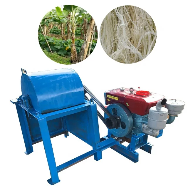 Automatic Banana Tree Stem Fiber Extracting Machine Sisal Fiber Decorticator Machine Pineapple Leaf Fiber Extractor Machine