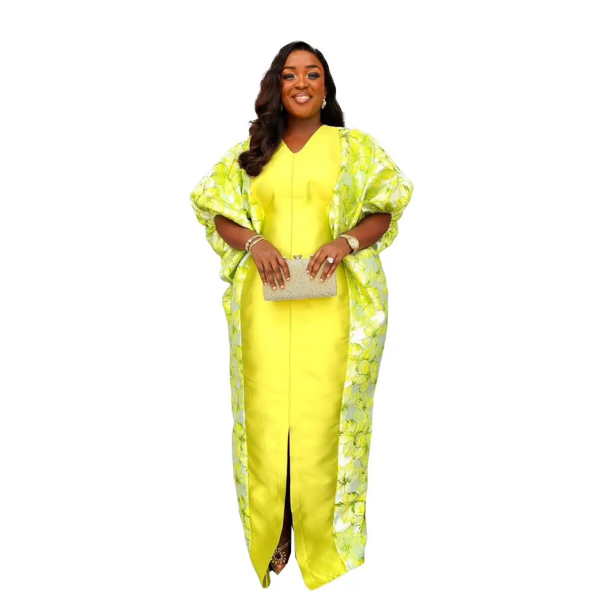 Luxury Fashion Kaftan Dresses for Women High Quality Jacquard Fabric African Wear in Plus Size Featuring Elegant Design Luxury Fashion Kaftan Dresses for Women High Quality Jacquard Fabric African Wear in Plus Size Featuring Elegant Design