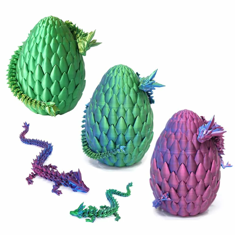 3d Printed Dragon Egg Articulated Crystal Dragon FDM 3d printing ...