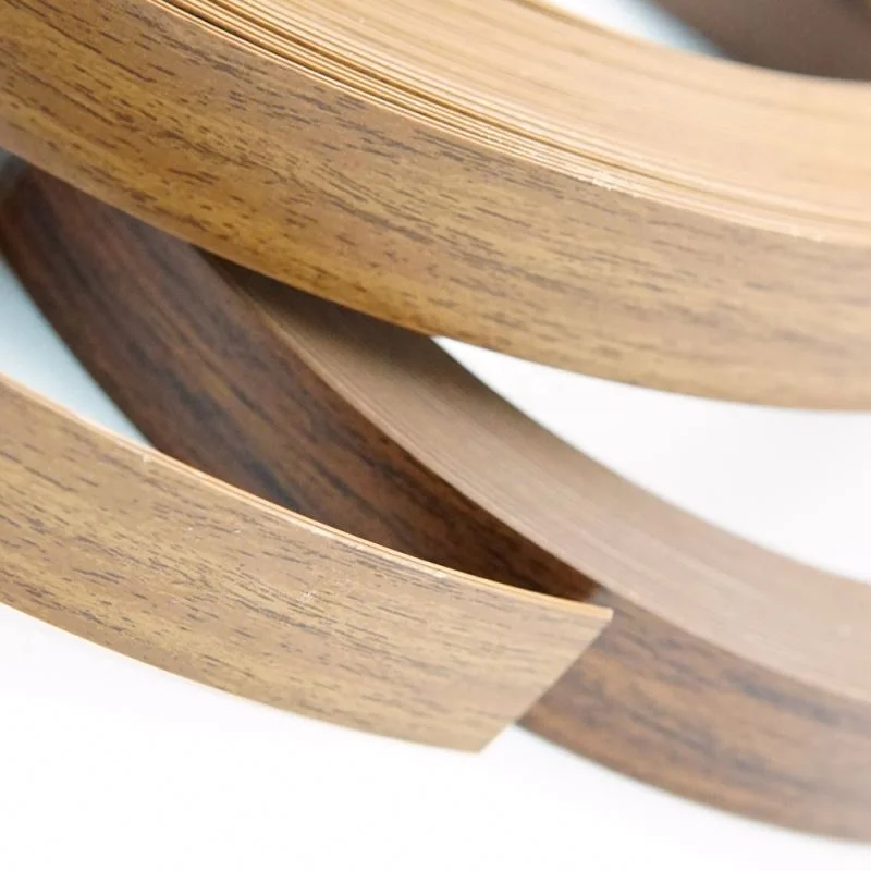 PVC Rubber Countertop Cabinet Edge Banding Tape Plastic Edging Strip for Laminate Flooring ROSH Melamine ABS Metal Acryl