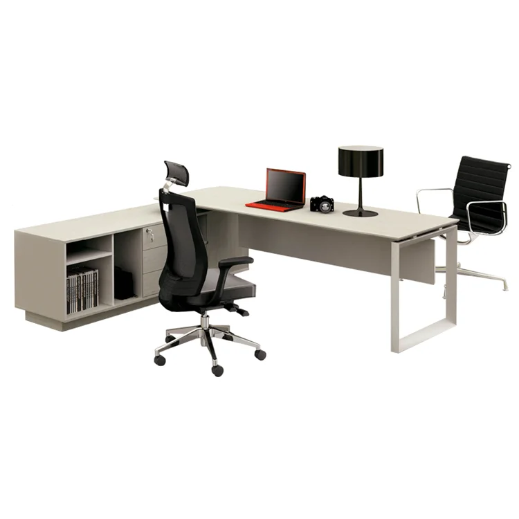 Ovaal bureau met lades bureau bureau met verplaatsbare kast