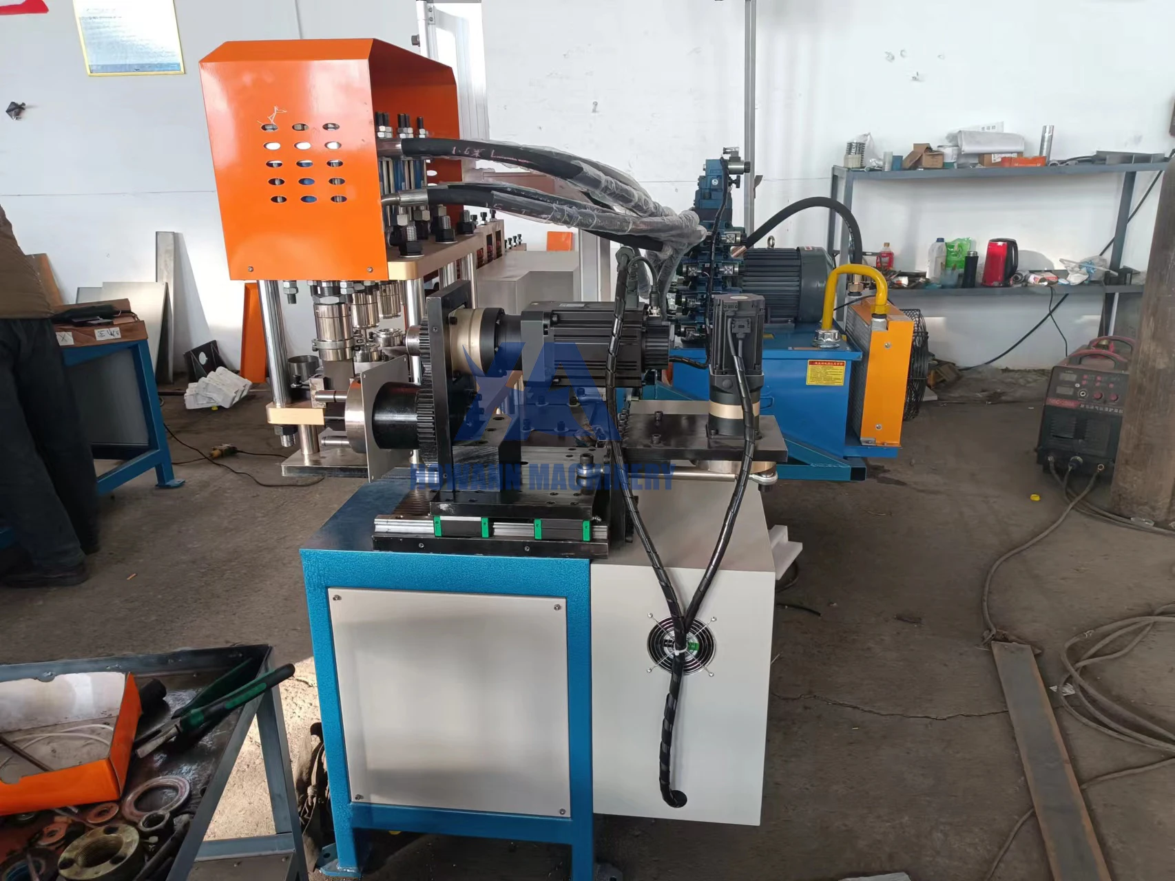 New Type CNC Anti-Seismic Bracket Punching Bending Machine Flat Steel Flat Iron Hoop Forming Machine for Construction Motor Pump