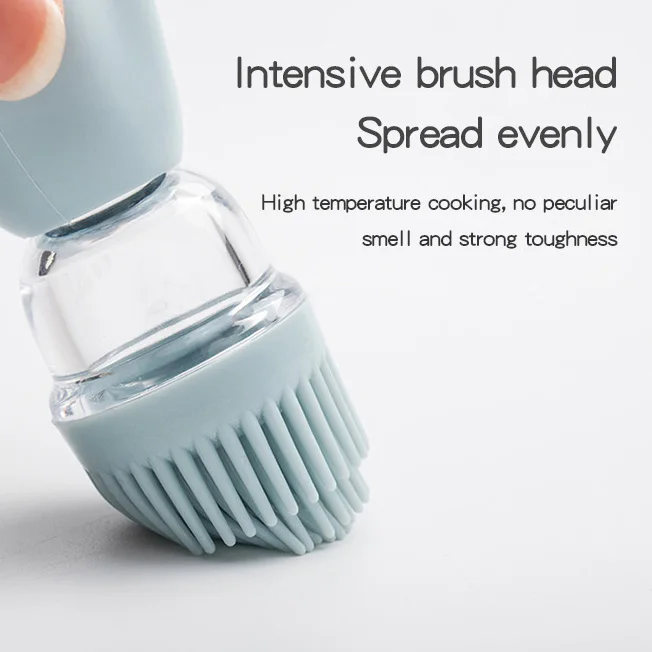 Glass Olive Oil Dispenser Brush 2 In 1 Portable Oil Dispenser Silicone Brush High Quality Oil