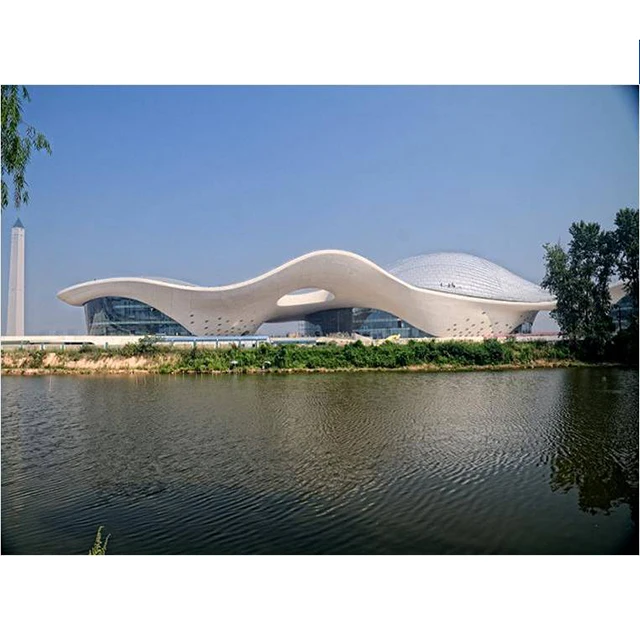 Prefab Large Scale Space Frame Sports Arena Hall Steel Structure Auditorium Modern Design