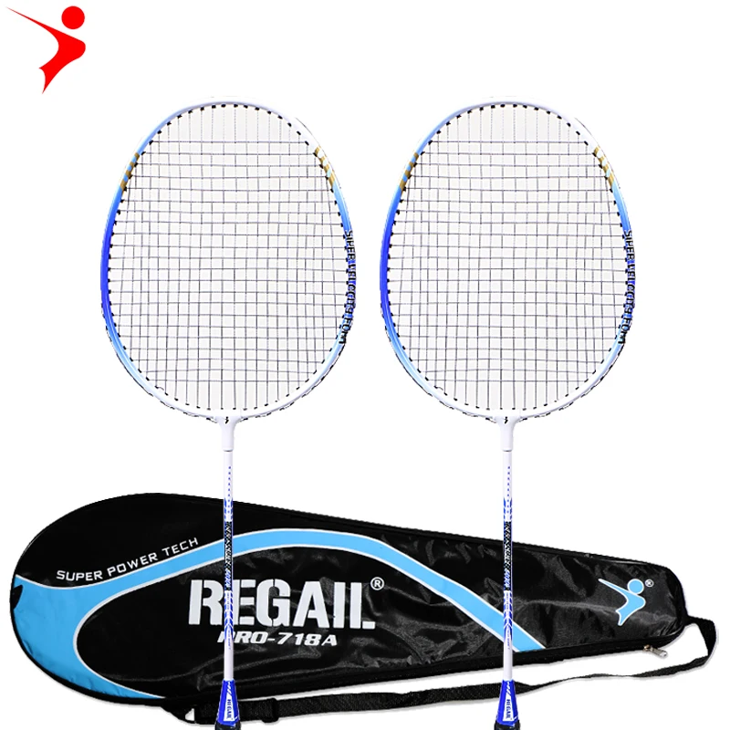 REGAIL 718Aバドミントンラケット2ラケットペアのトレーニング