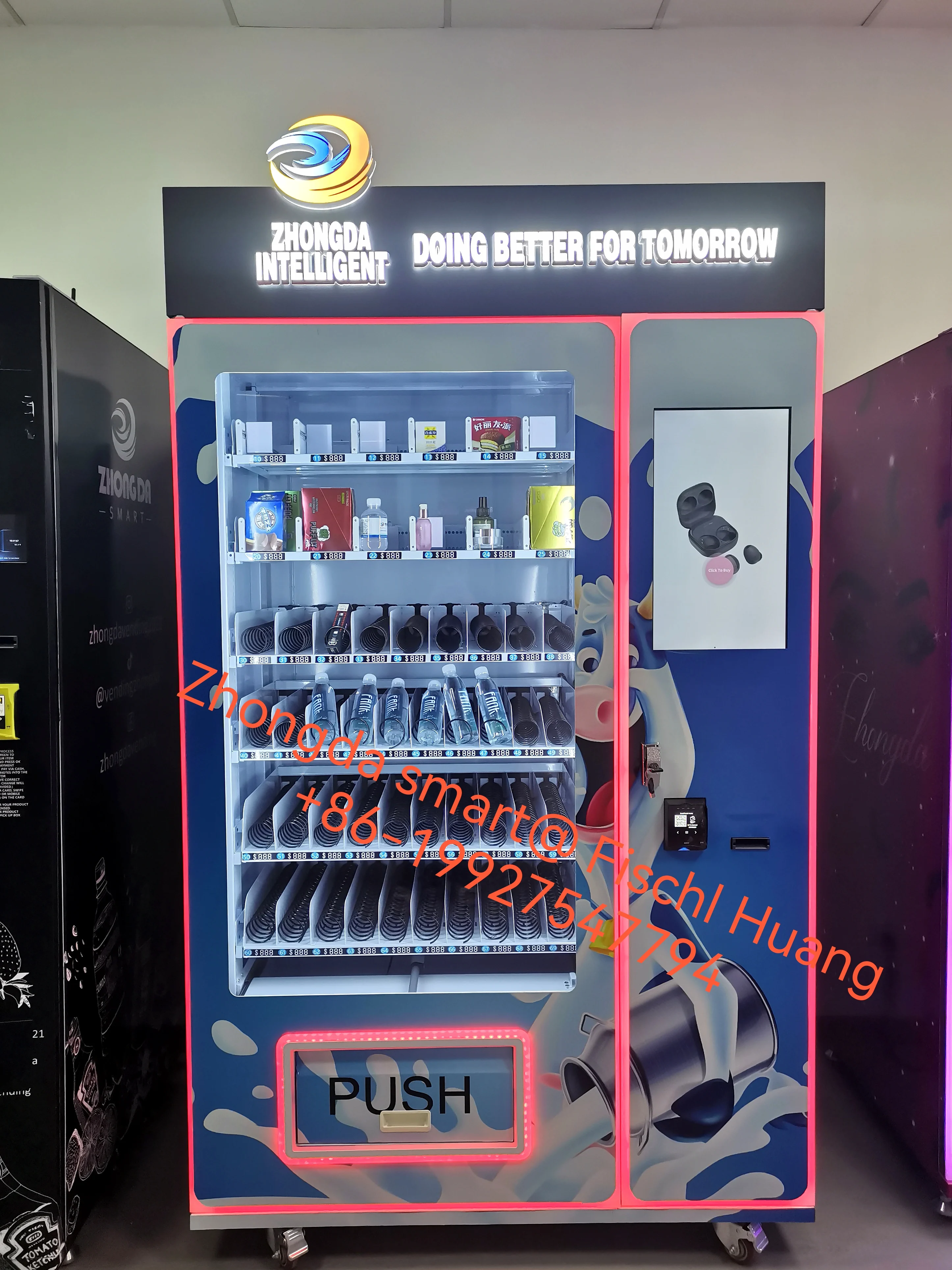 Ada Standard Elevator Vending Machine Snack And Drink Combo Vending