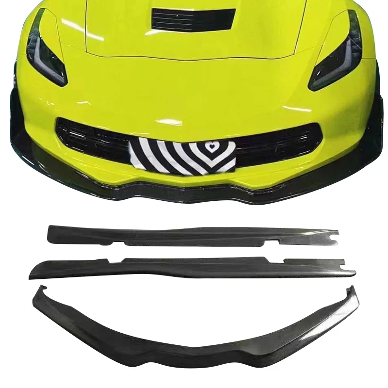 Carbon Fiber Front Bumper Lip For C7 Corvette Zr1 2013-2019