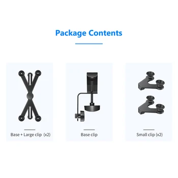 Neewer 7-14 Inches Adjustable Tablet Holder Mount and 360 Degree Swivel Clamp for Microphone Stand IPad,iPad Pro,iPad Air Google detail image
