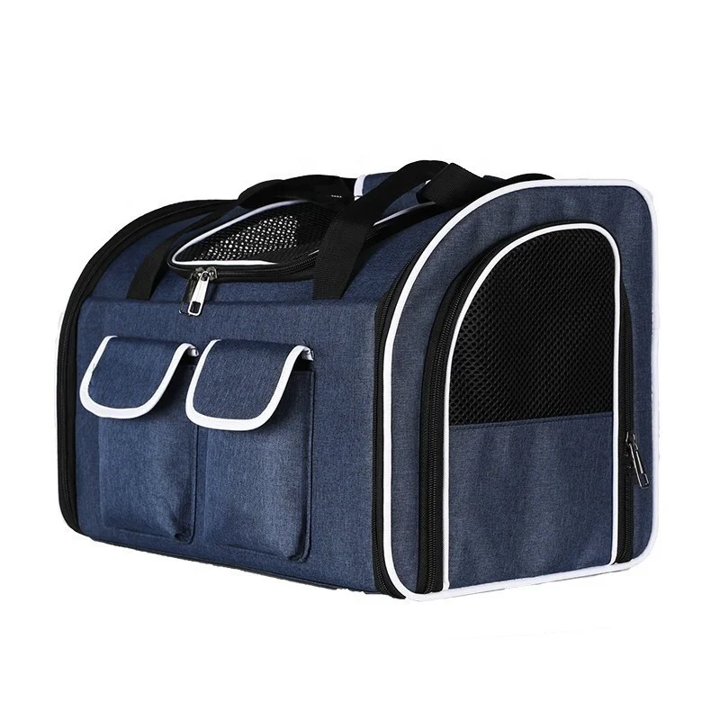 Hot Sell Pet Carrier Airline Bag Soft-sided Backpack Carrier For Small Cats Dogs manufacture