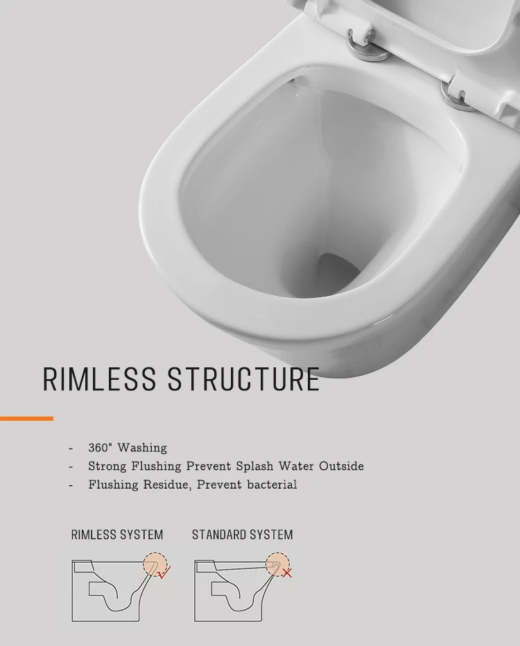 Australian Standard Watermark Bathroom Two Piece Wc Sanitary Ware Back To Wall Floor Mounted