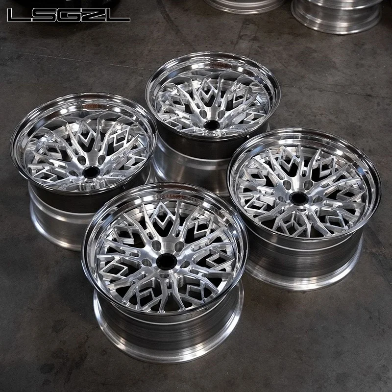 Forged 5x114.3 5x130 5x127 For Mercedes C8 Ferrari Custom Aluminum Alloy Rims 16-26 Inch Luxury Car