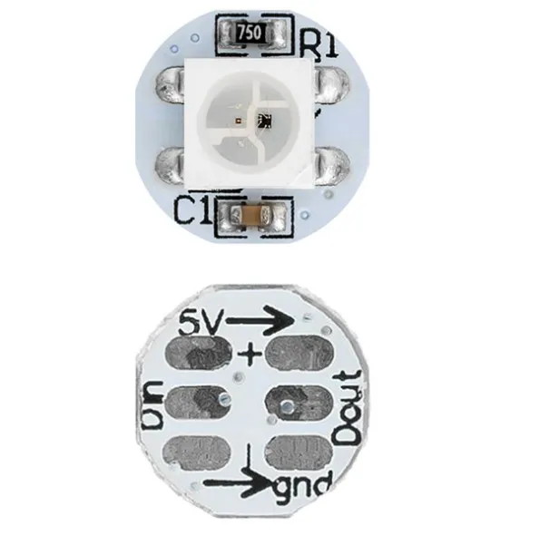 DC5V SK6812 WS2812B адресуемый RGBW светодиодный пиксельный модуль серии 5050 светодиодных модулей