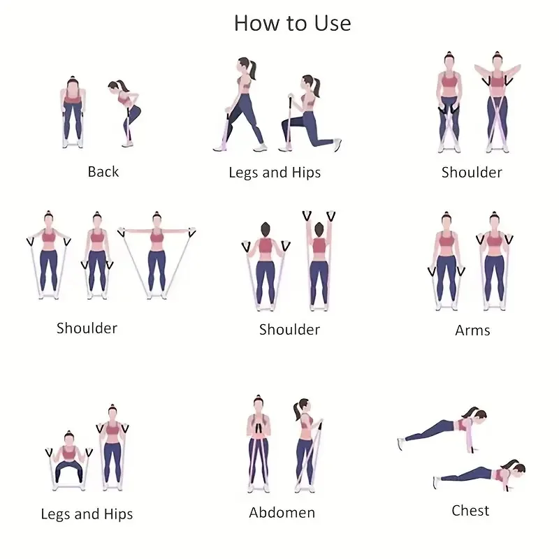 China in Stock EIGFOH Premium Elastic Resistance Bands for Full Body Training Stretching Rehabilitation and Fitness Routines