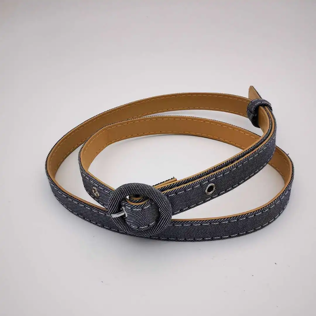 Fabric Belt Women Fashion Casual Style Buckle Piece Color Material Origin Type Quality Size