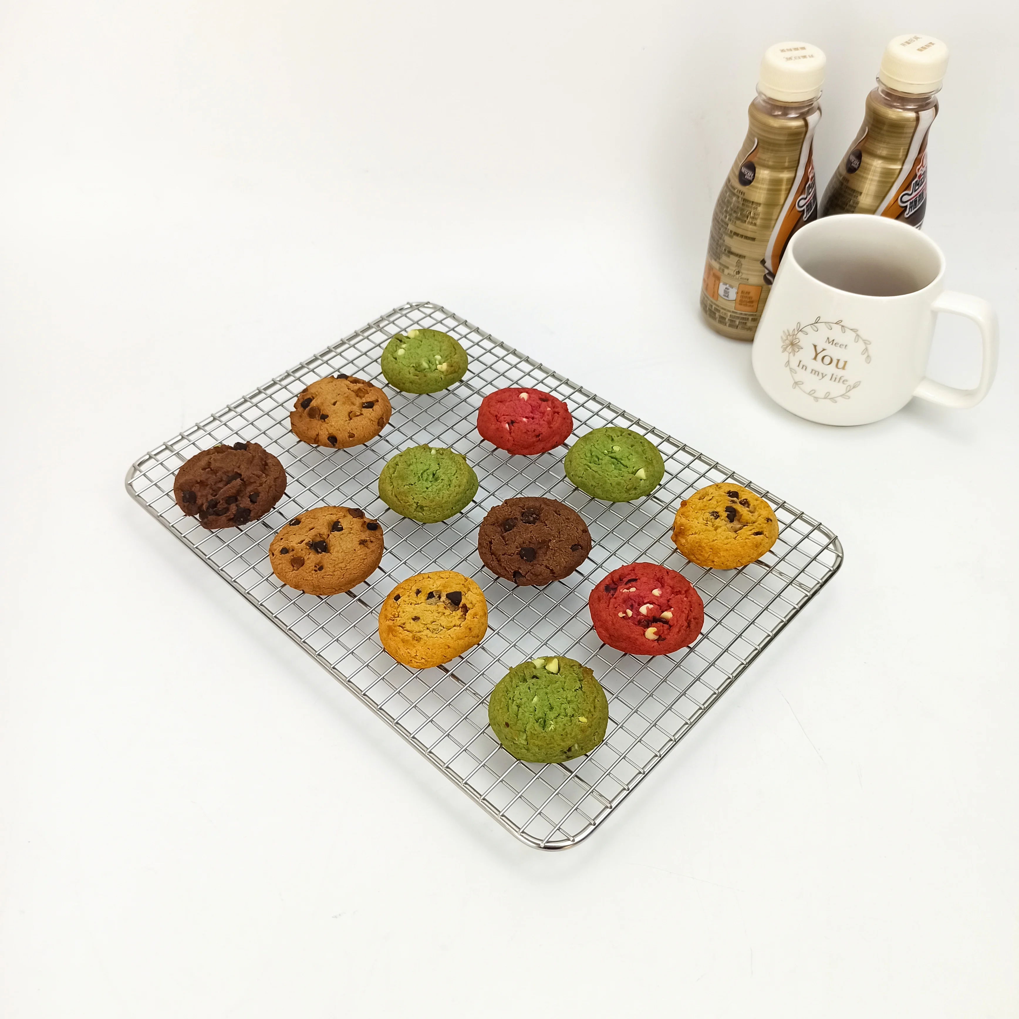 Stackable Oven Wire Kitchen Accessories Cooking Tools Collapsible Industrial Bread Grill Baking Cooling Rack