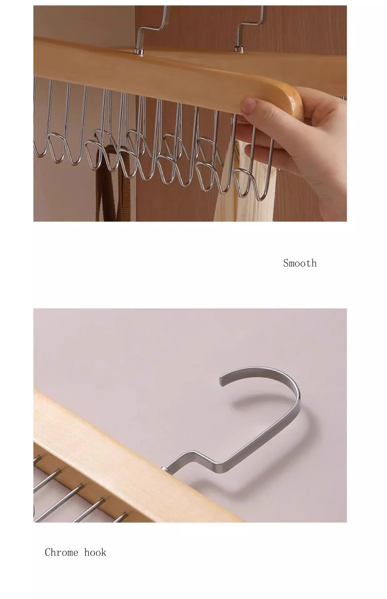 Tie Rack Vintage Hanger Neckties Hangers Wooden Tie Organizer Wooden