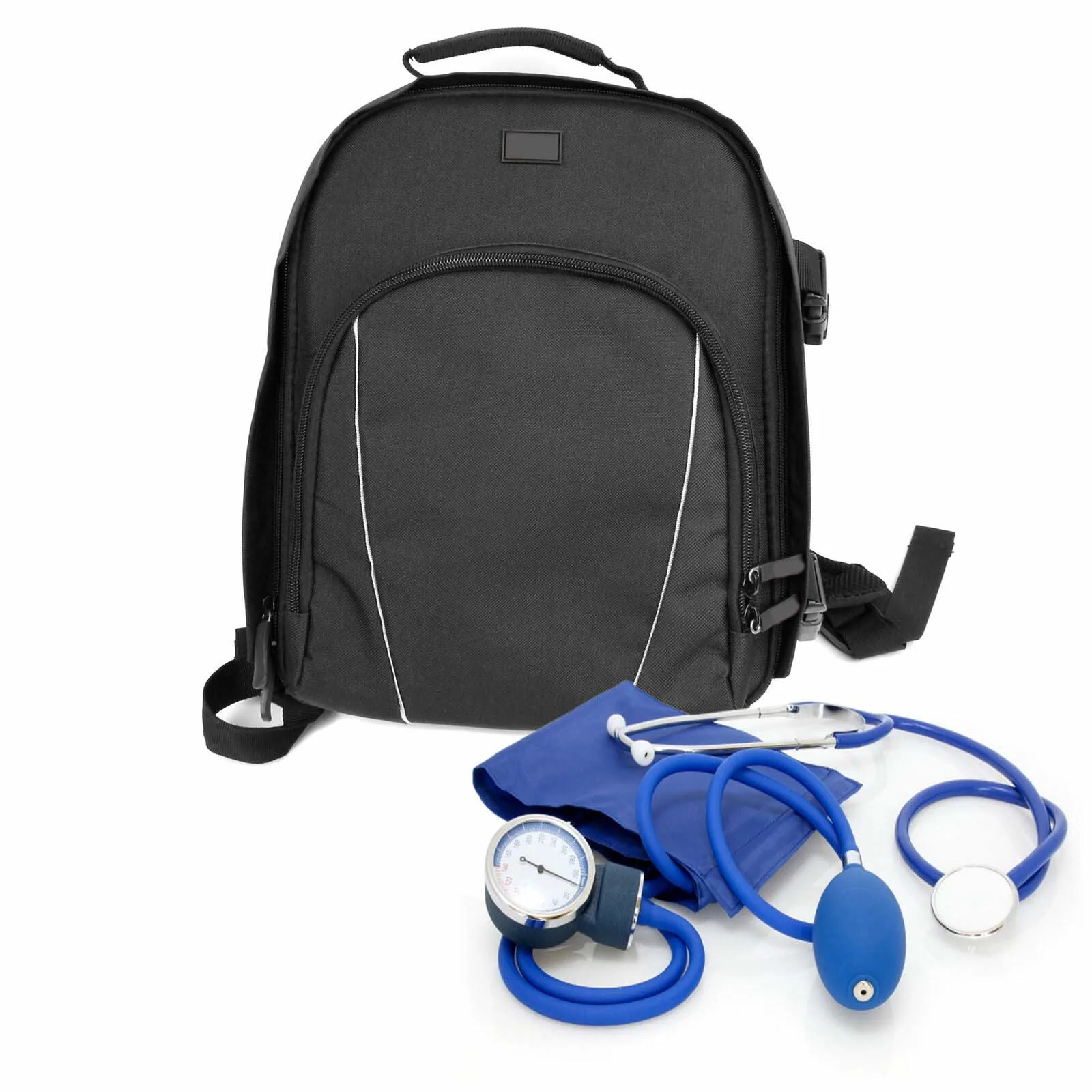 OEM Custom Black Carry medical bags for nurses / Home Visits Medical Supplies & Equipment