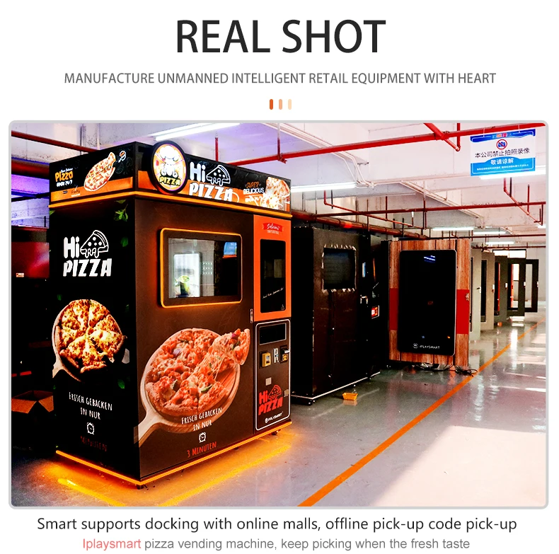 Fully Automated Rebellion Pizza Vending Machine See Through With Online ...