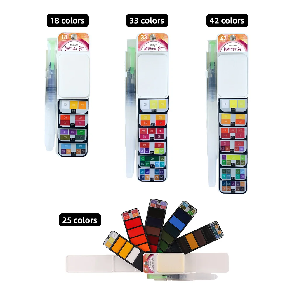 Simbalion 660 Titanic super ART set include solid watercolor paint colored Oil pastel colored pencils pencil sharpener brush