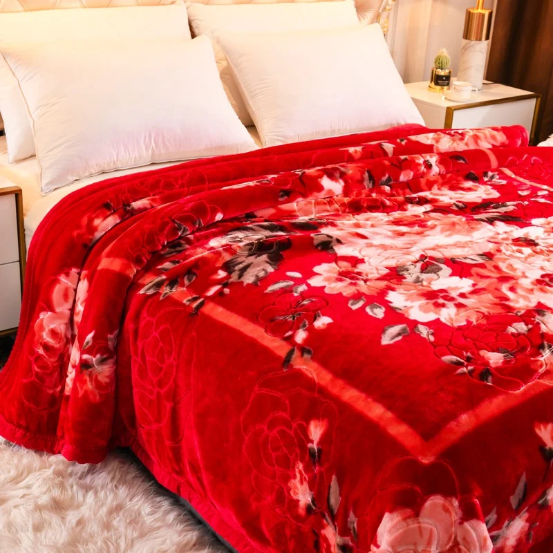 Лидер продаж на Amazon, Фланелевое Флисовое одеяло из 100% полиэстера, зимнее одеяло с цветочным принтом