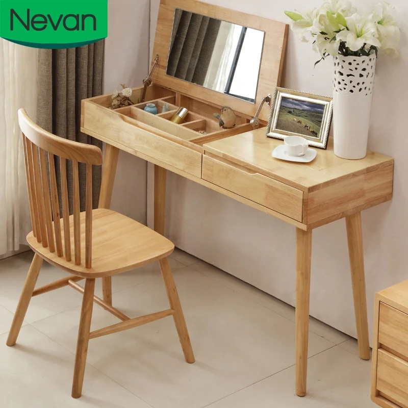 dressing table design with price Wholesale Bedroom Dresser Furniture Chair Simple Cheap Price Solid Wood Vanity Mirror And Drawers Modern Classic Denim Mini Dress BIN-SECTION L-BOX 81 The smooth COLOR:CHARCOAL