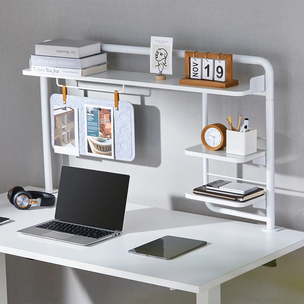 Stb201 Clamp On Desktop Organizer Storage Shelf Rack Display Office