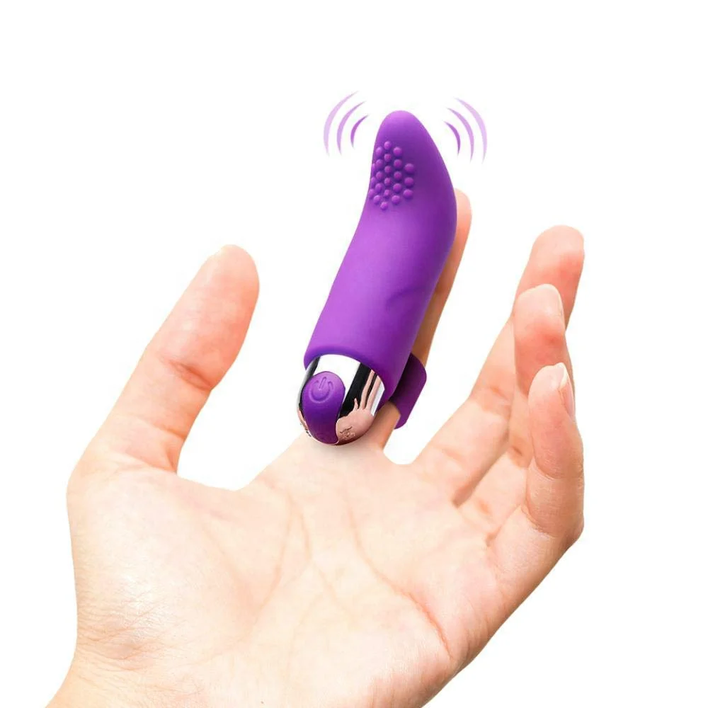 Sexual Bullet Vagina G Spot Clitoris Stimulator Sex Toy Ring Vibrating  Adult Mini Pussy Finger Sleeve Vibrator for Women