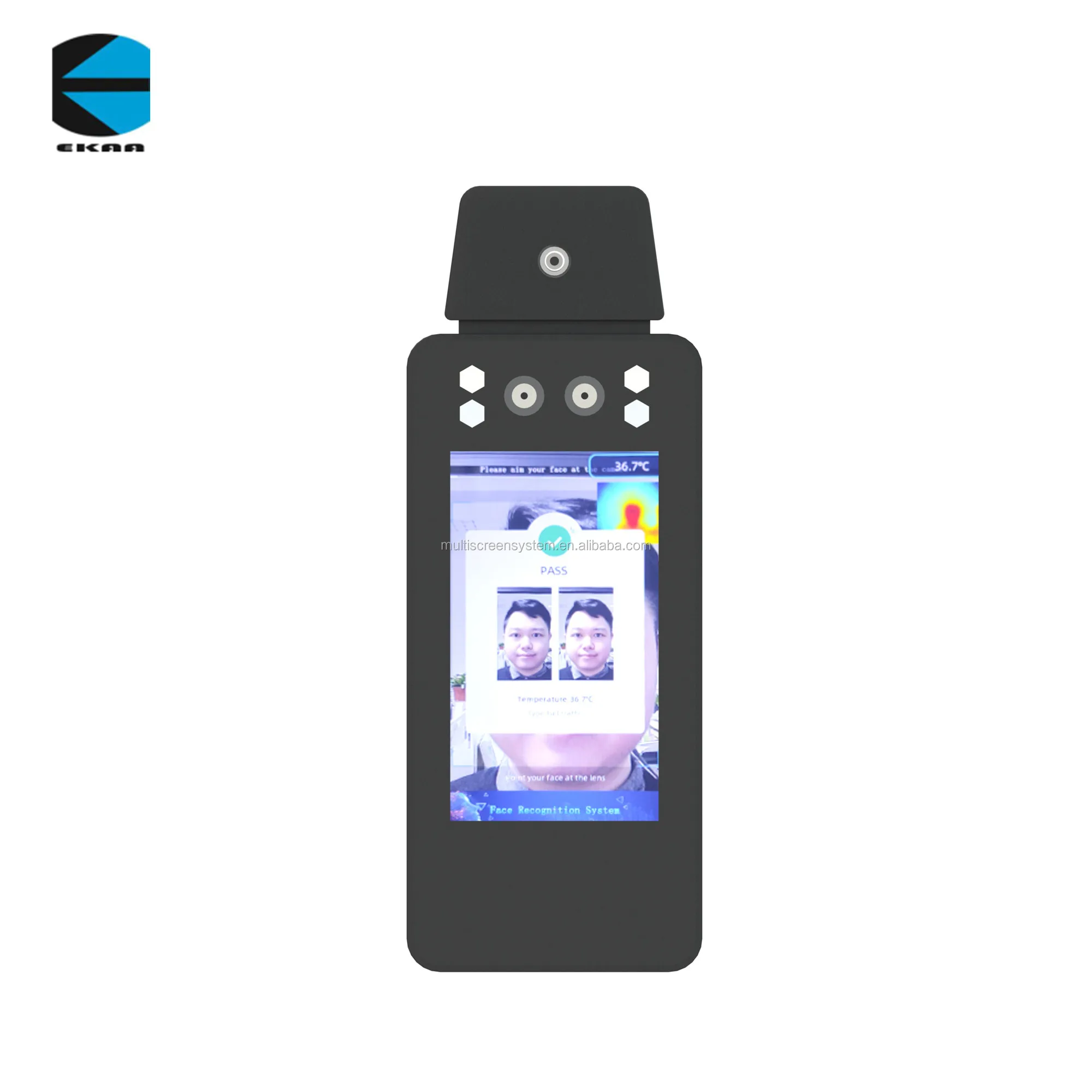 За первые 7 дюймов посещаемости с функцией распознавания лиц diigital сканер температуры с дополнительным дезинфицирующее средство для рук функция