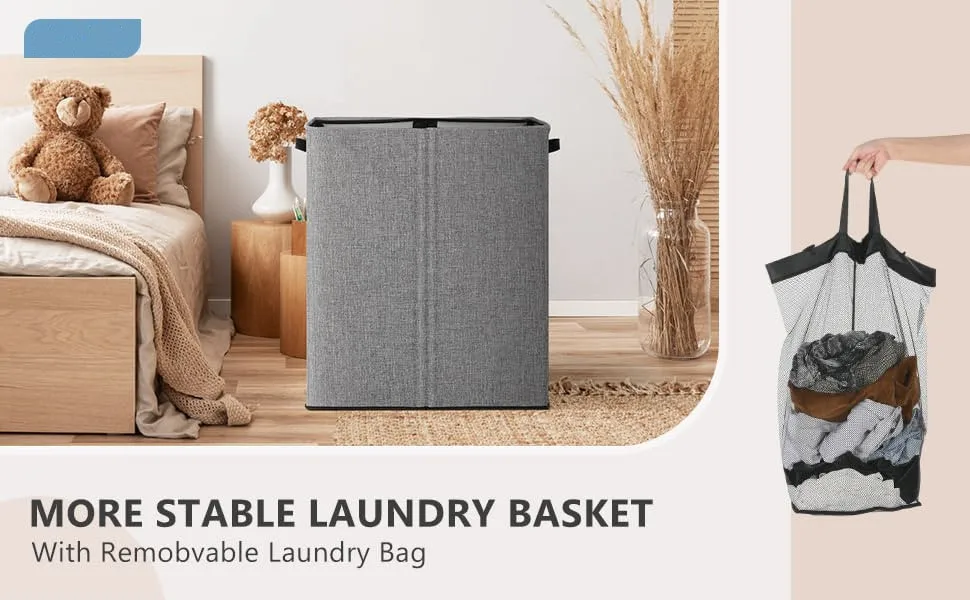 Wash Bag Set Custom Large Laundry Hamper Foldable Laundry Basket With