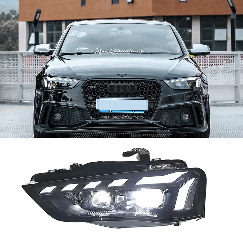 Upgrade To 2022 Rs5 Led Head Light Head Lamp Assembly For Audi A4 B8 Pa ...