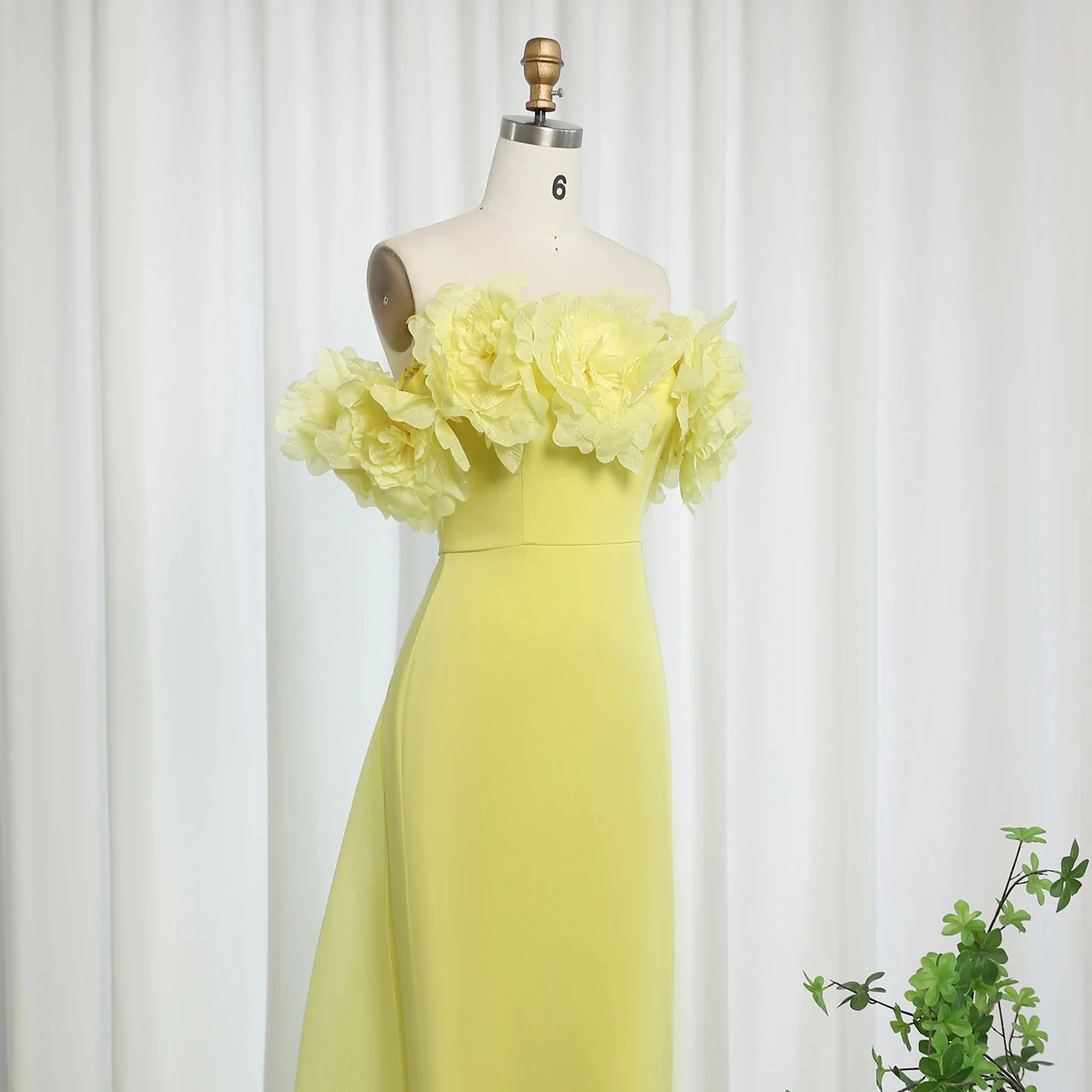 formal gown mcdougal dresses Long Sleeve Floral Embellished A-Line Gown main image 1