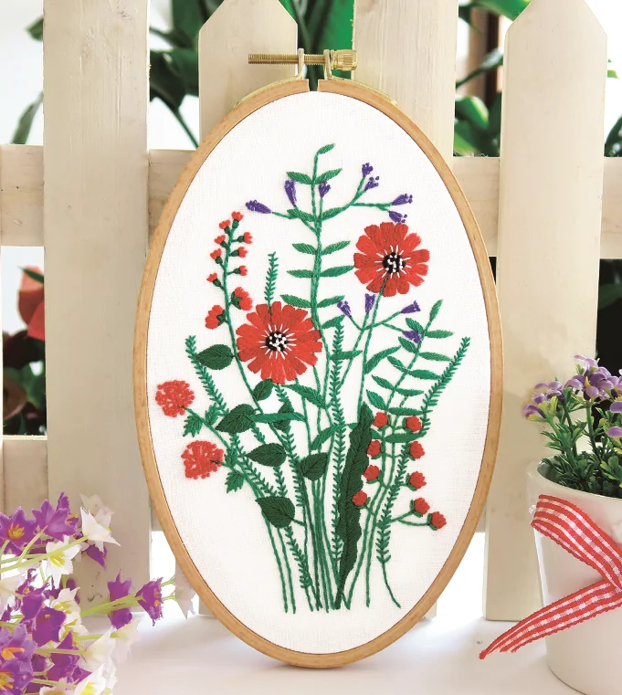 The Fine Quality 3D Flower Craft Needlework DIY Embroidery Kits Suitable For Decoration