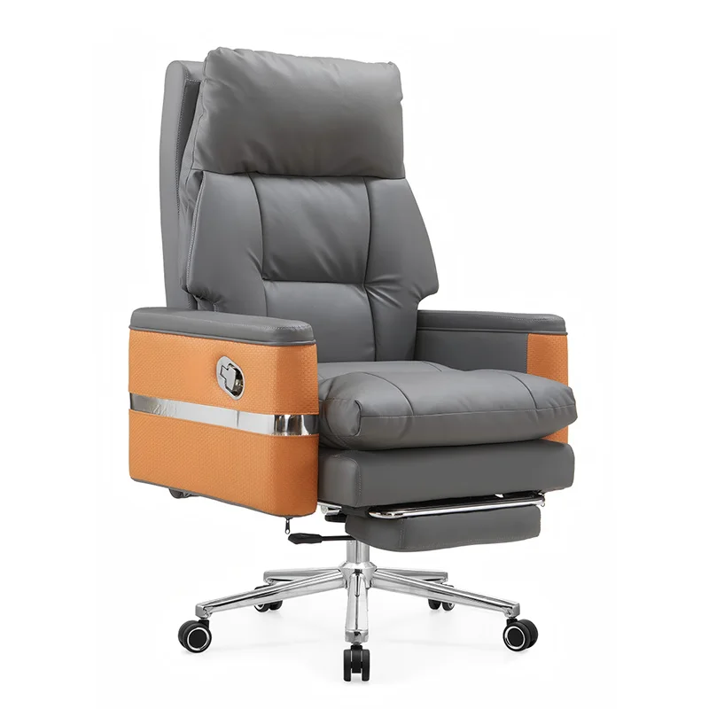 Office Ergonomic Computer Swivel Desk Chair Factory Customizable Modern Adjustable Luxury Manager Pu Rolling Reclining Chairs