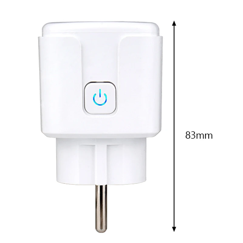 UNKAS 20A EU Smart Plug Tuya Wifi Socket Voice Control Remote for Alexa Yandex Google Home Energy Monitoring Function