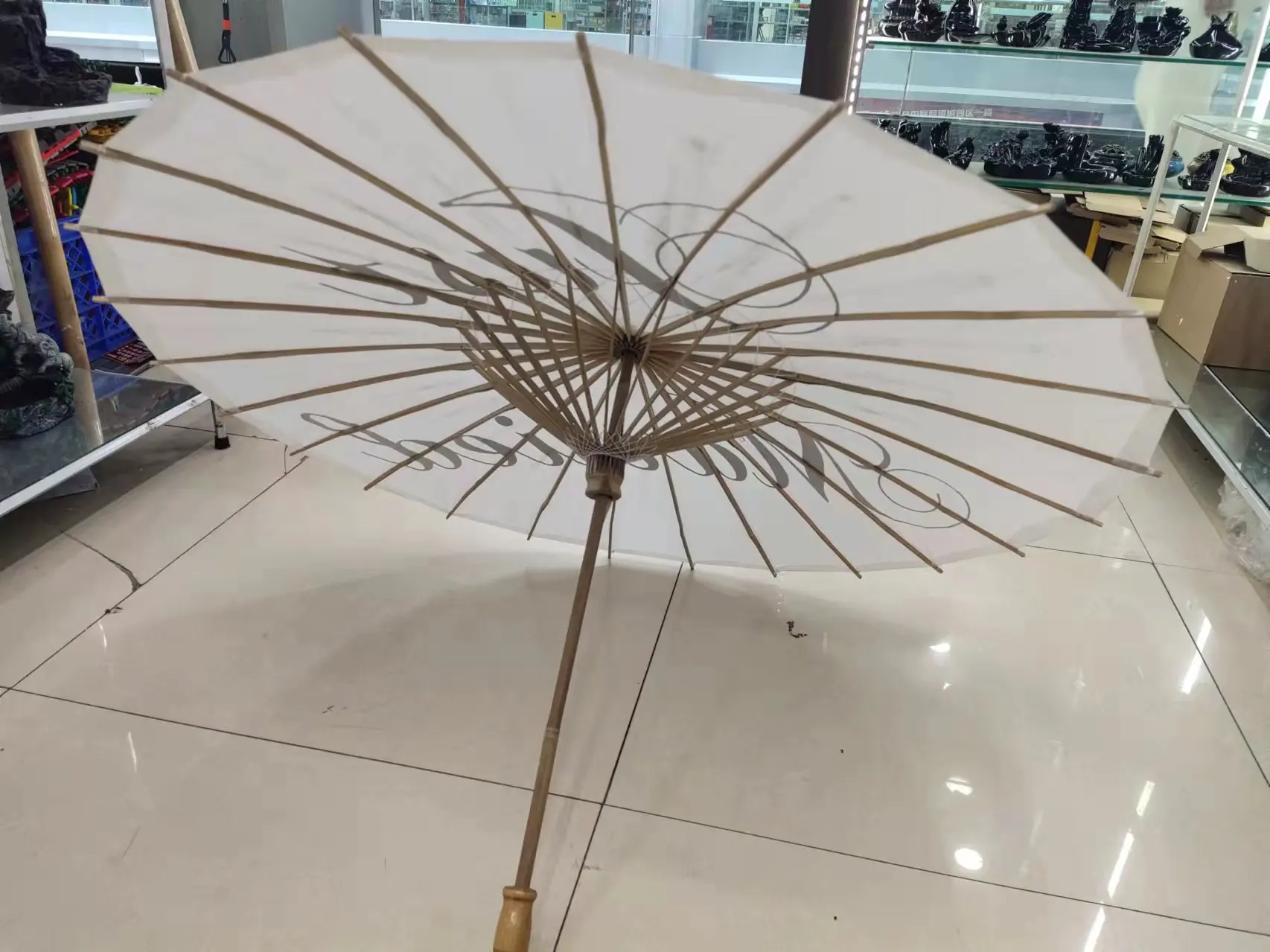 Ywbeyond Bridal Wedding Parasols White Paper Umbrellas Chinese Craft