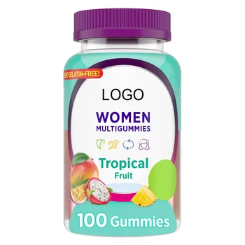 Women's Multivitamin Gummies Tropical Fruit Flavors for immune support