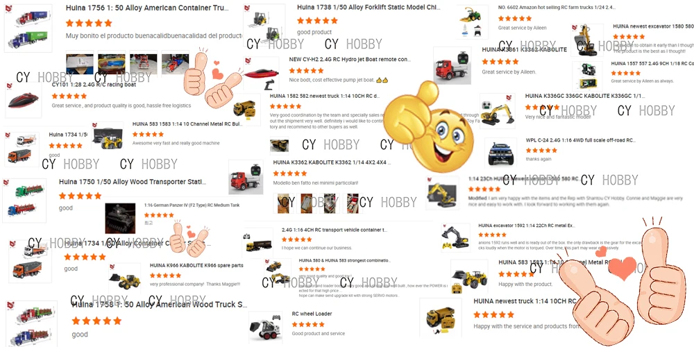 HUINA 1501/1502 RC Licensed Trailer Toys 1/18 19CH RC Alloy SCANIA Car Remote Control Car 770S Truck Toy Juguetes Children Toys