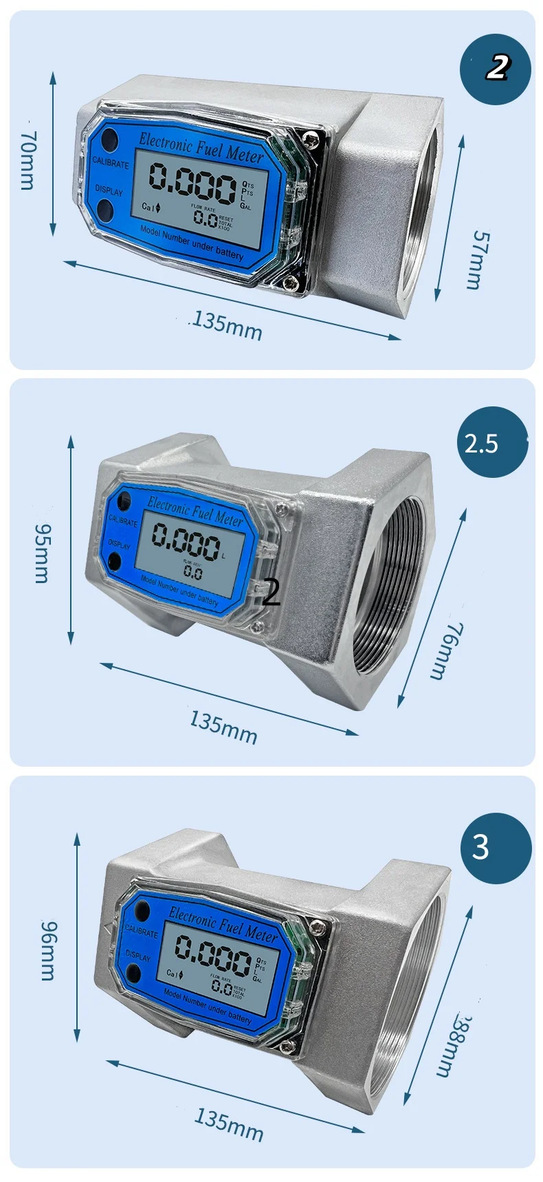 High Quality 1 Inch Turbine Flowmeter - Digital Display