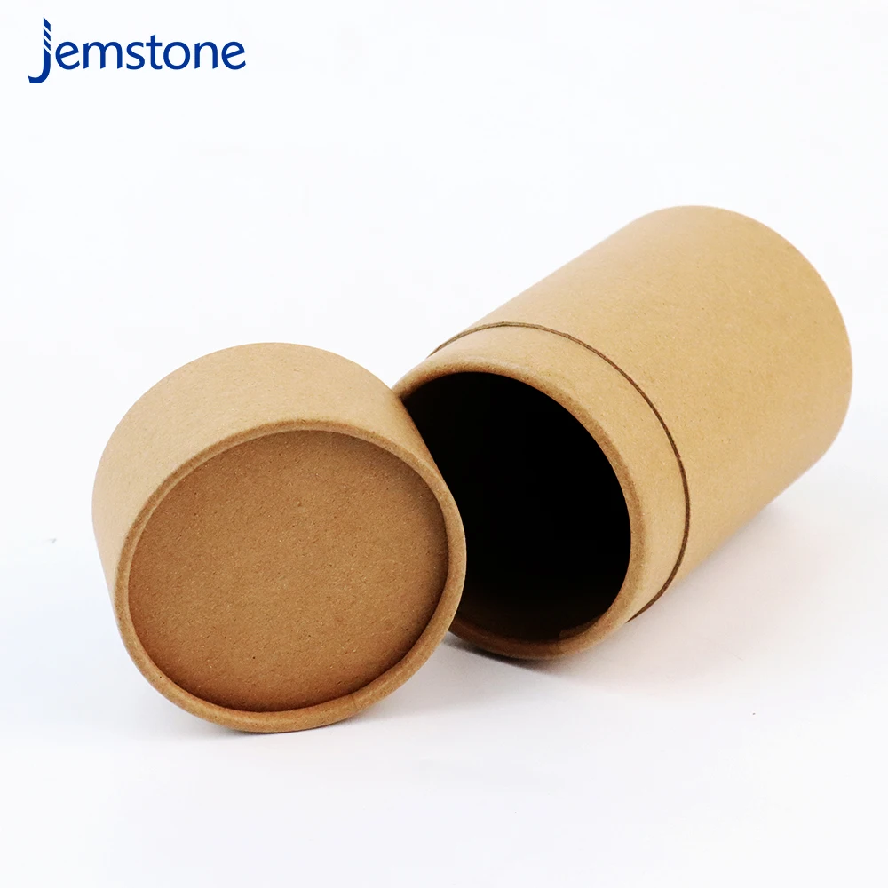 Plain Cylinder Kraft Biodegradable Cardboard Boxes Cylindrical Paper Tube Aluminium Foil Paper Inside Cardboard Paper Tube