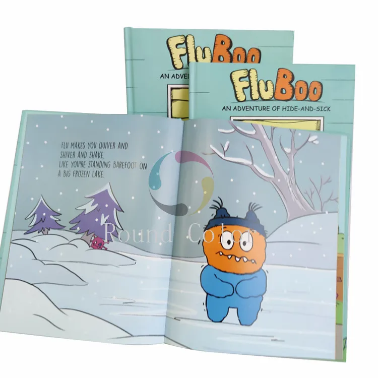 A 5 Embossed test Book Printing Ancient Hard Cover Board Book Printing Children Picture Book Printing